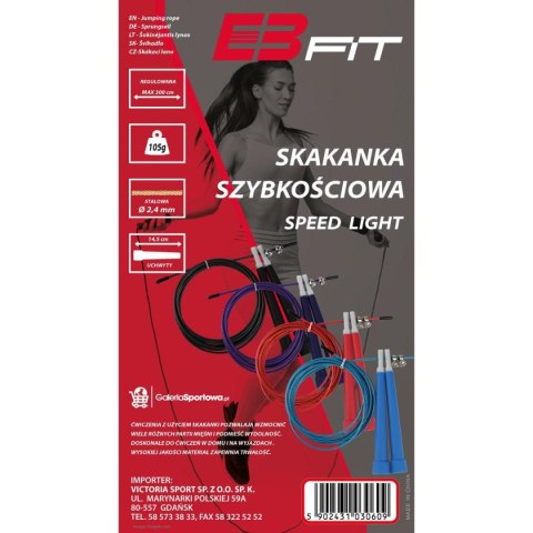 SKAKANKA SZYBKOŚCIOWA SPEED LIGHT BLACK 300CM ENERO FIT