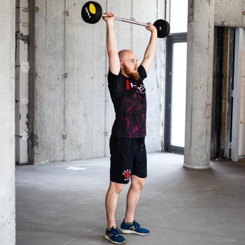 HMS GSG-10 SZTANGA/GRYF STAŁY GUMOWANY 10 KG HMS