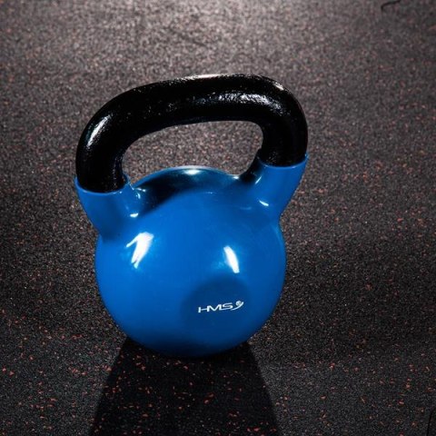 HMS KNV04 BLUE KETTLEBELL ŻELIWNY POKRYTY WINYLEM HMS