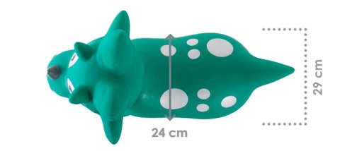 Skoczek gumowy dla dzieci DINO 59 cm zielony do skakania z pompką