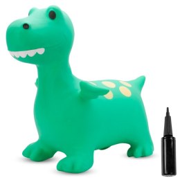 Skoczek gumowy dla dzieci SMOK 60 cm zielony do skakania z pompką