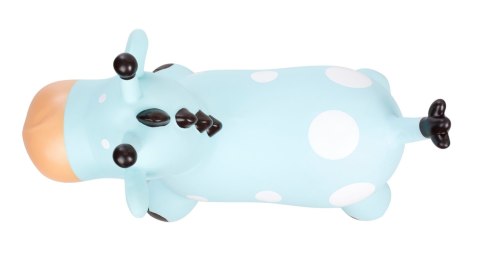 Skoczek gumowy dla dzieci ŻYRAFKA 58 cm niebieski do skakania z pompką