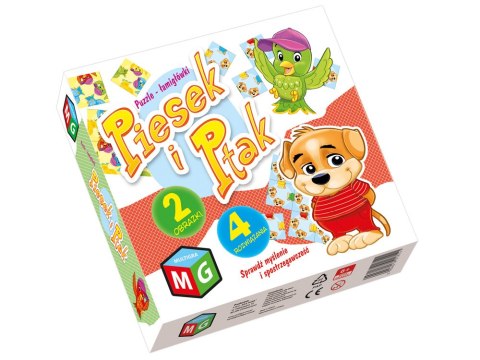 Multigra Układanka 2w1 puzzle Piesek i Ptak ZA4033
