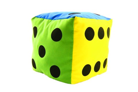 Kostka edukacyjna 20 cm - Kropki