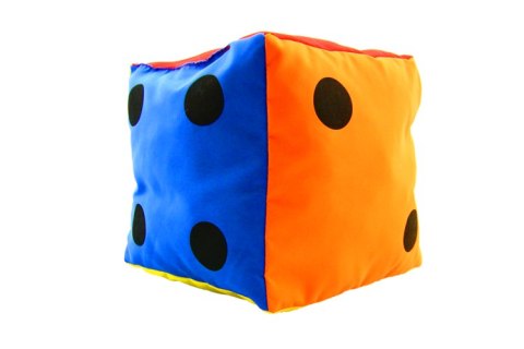Kostka edukacyjna 20 cm - Kropki