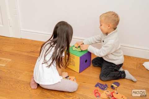 Kostka edukacyjna na rzepy 20 cm