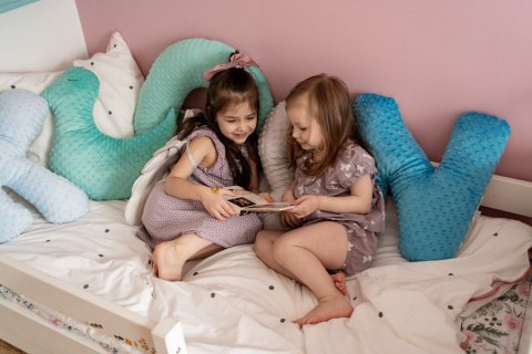 Dream Pillow poduszka CHMURKA plusz minky 60 X 40 cm 1 szt. - BŁĘKITNY