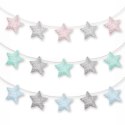 Dream Pillows girlanda pluszowa AKSON gwiazdki - RÓŻOWY