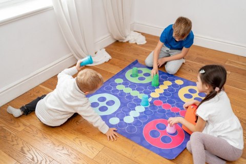 Mata Animacyjna XL Gra planszowa Chińczyk AKSON - 100x100