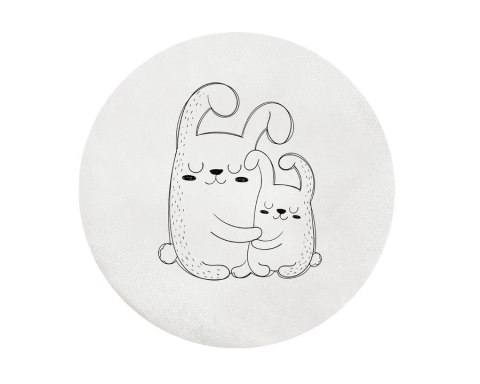 Poduszki ekoskóra ZWIERZĄTKA Rodzinki 3 cm 1 szt. AKSON - Koala - grafit