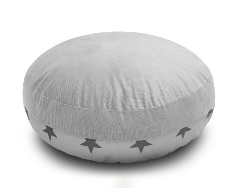 Pufa wzór GWIAZDKI 1 szt. - SZARY
