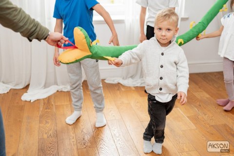 WĄŻ SPACEROWY gąsienica zielony AKSON - 5 m