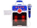 Muzyczny głośnik niebieski Boombox dla dzieci z mikrofonem IN0167