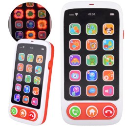 Telefon smartfon dotykowy interaktywny dla malucha światła melodie ZA4660