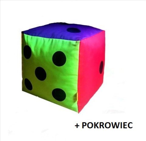 Kostka edukacyjna Tęczowa XXL Kropki