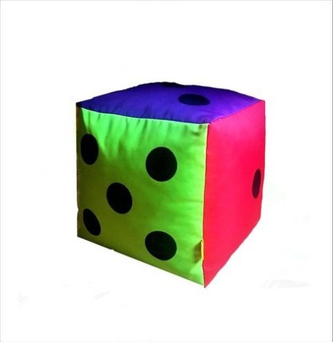 Kostka edukacyjna Tęczowa XXL Kropki