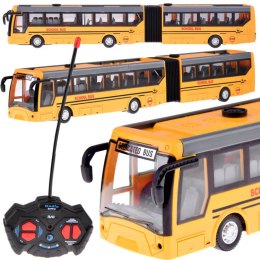 Autobus szkolny miejski przegubowy sterowany za pomocą pilota RC0624