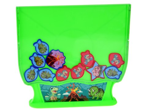 Gra zręcznościowa strategiczna połącz 5 Dinozaury układanka GR0614