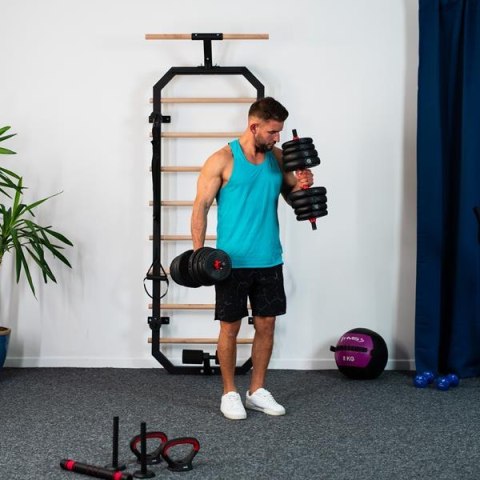 HMS SGN120 PRO SET 6W1 ZESTAW CIĘŻARÓW 20KG HMS