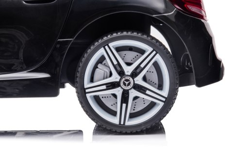 Jeździk na akumulator Mercedes BENZ SLC300 Cabrio dźwięki, światła, pilot - czarny