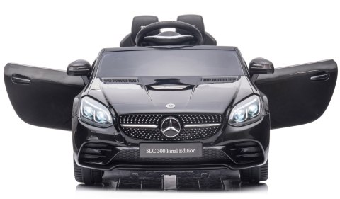 Jeździk na akumulator Mercedes BENZ SLC300 Cabrio dźwięki, światła, pilot - czarny