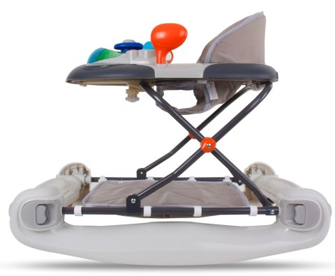 Chodzik kołyska z kierownicą - szary