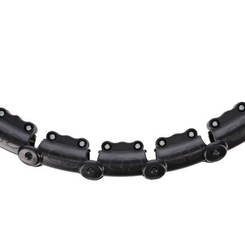 HMS HHW11 PLUS SIZE HULA HOP BLACK Z WYPUSTKAMI I OBCIĄŻNIKIEM HMS