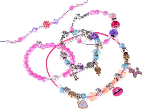 Zestaw do bransoletek Koraliki Zawieszki Charmsy - Zrób biżuterię ZA4644