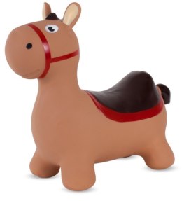 Skoczek gumowy dla dzieci OSIOŁEK 60 cm brązowy do skakania z pompką