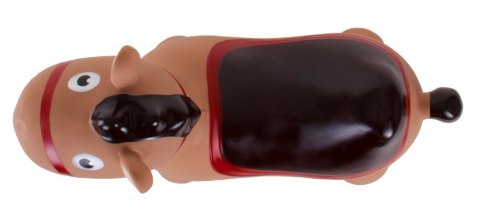 Skoczek gumowy dla dzieci OSIOŁEK 60 cm brązowy do skakania z pompką