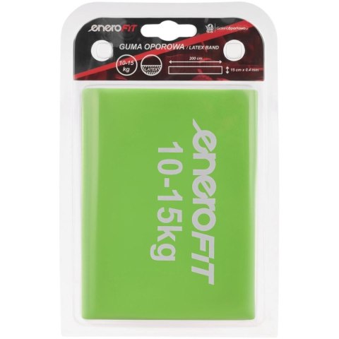 TAŚMA TRENINGOWA DO ĆWICZEŃ PILATES 2000x150x0,40MM 10-15KG ZIELONA