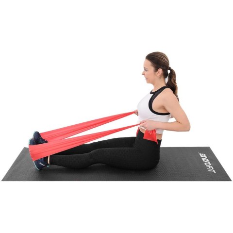 TAŚMA TRENINGOWA DO ĆWICZEŃ PILATES 2000x150x0,550MM 15-25KG NIEBIESKA