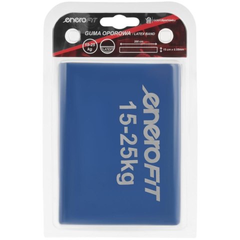 TAŚMA TRENINGOWA DO ĆWICZEŃ PILATES 2000x150x0,550MM 15-25KG NIEBIESKA