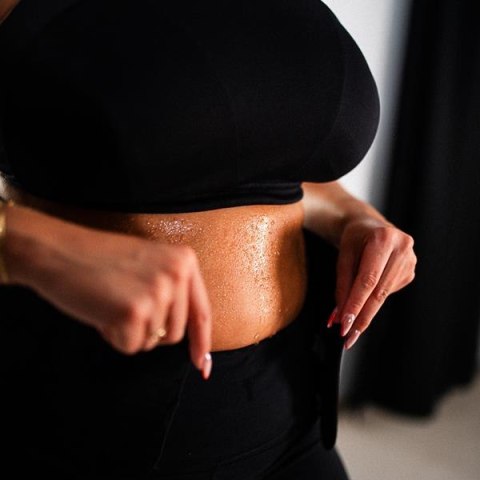 HMS BR163 PAS NA BRZUCH WYSZCZUPLAJĄCY BLACK PLUS SIZE HMS