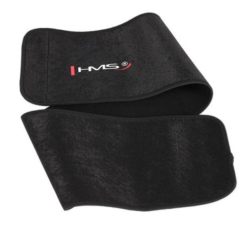 HMS ZESTAW HULA HOP MAGNETYCZNY BLACK/GOLD HHM13 Z LICZNIKIEM HMS + PAS WYSZCZUPLAJĄCY BR163 BLACK