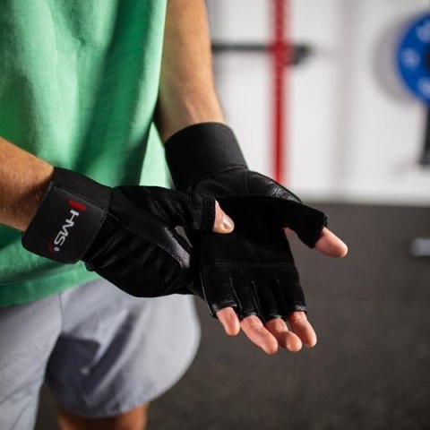 HMS RST04 BLACK ROZM. XXL RĘKAWICE NA SIŁOWNIĘ HMS