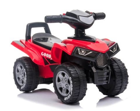 Jeździk pchacz chodzik dla dzieci na roczek Quad Good Year czerwony