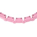 HMS ZESTAW HULA HOP HHW11 LIGHT PINK Z WYPUSTKAMI I OBCIĄŻNIKIEM + PAS BR163 BLACK PLUS SIZE HMS