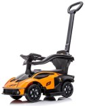Jeździk chodzik dla dzieci na roczek Lamborghini Essenza SCV12 z pchaczem, obejmą i podnóżkami, pomarańczowy