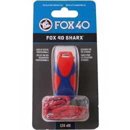 Gwizdek Fox 40 Sharx Safety czerwono/niebieski