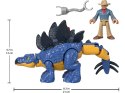 Jurassic World zestaw Imaginext figurki Stegosaurus + Dr. Grant ZA5097