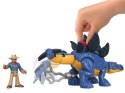 Jurassic World zestaw Imaginext figurki Stegosaurus + Dr. Grant ZA5097