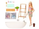 Lalka Barbie Kąpiel w kolorowym konfetti domowe spa wanna ZA5090