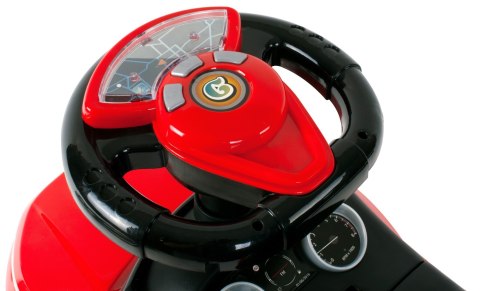 Jeździk pchacz chodzik dla dziecka z rączką i obejmą Sport car czerwony