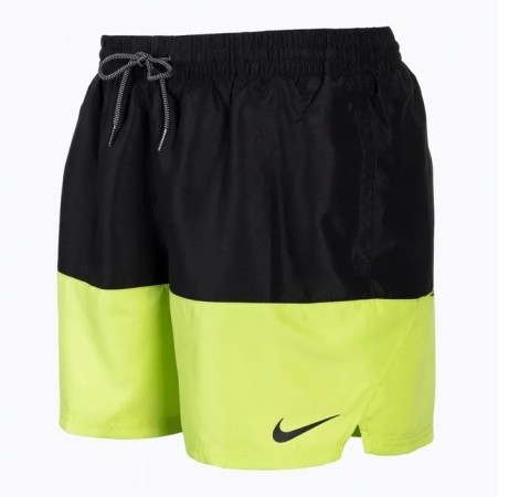 NIKE SZORTY KĄPIELOWE NESSB451-312 S ZIELONO/CZARNE
