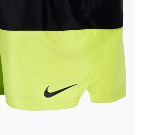 NIKE SZORTY KĄPIELOWE NESSB451-312 S ZIELONO/CZARNE