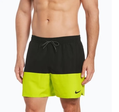 NIKE SZORTY KĄPIELOWE NESSB451-312 S ZIELONO/CZARNE