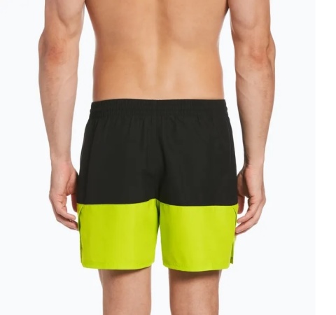 NIKE SZORTY KĄPIELOWE NESSB451-312 S ZIELONO/CZARNE