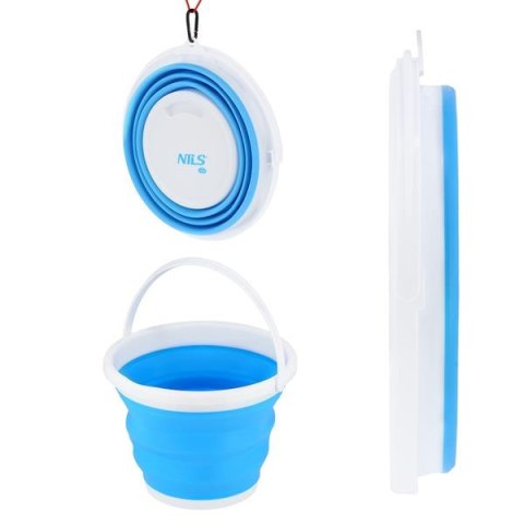 NILS CAMP NC1731 WIADRO SKŁADANE NIEBIESKIE 10L NILS CAMP