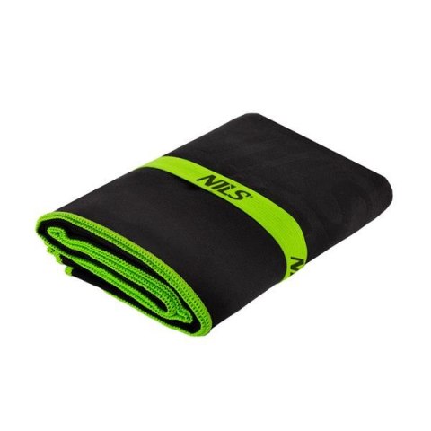 NILS NCR11 RĘCZNIK Z MIKROFIBRY CZARNY 140x70 cm NILS